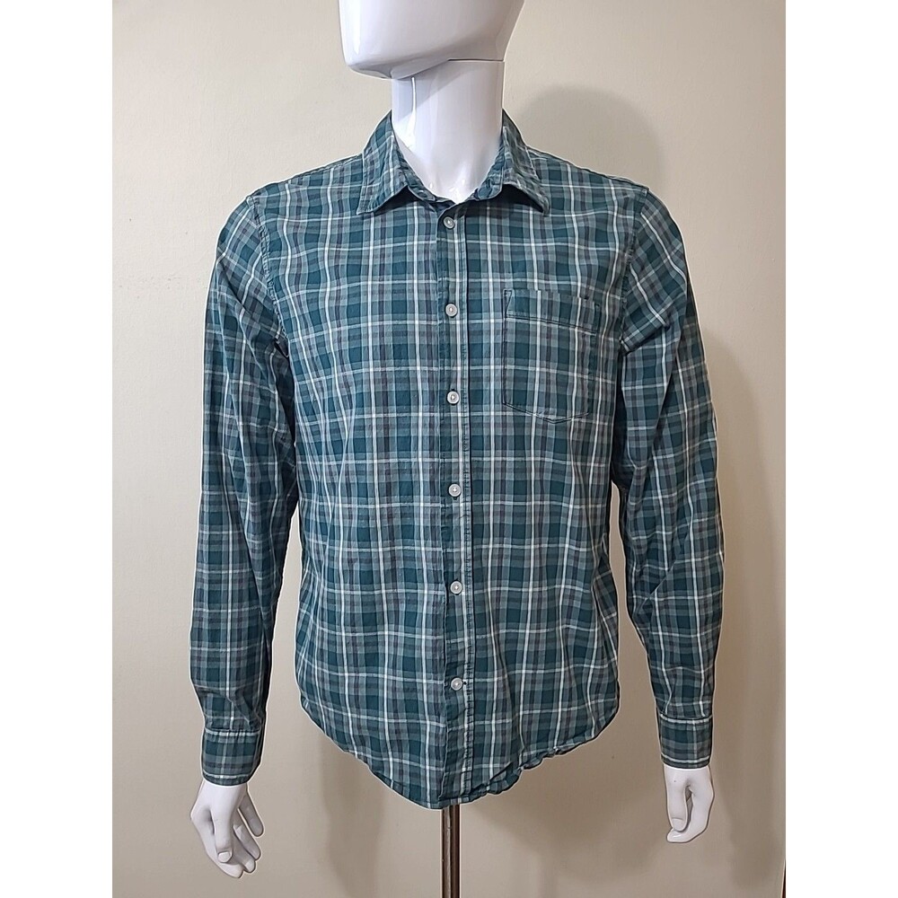 Gap Mens Button Up Plaid Shirt Size Large Multicolor Check Button Down Shirt